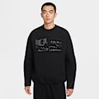Nike Tech Men's Fleece Crew-Neck Sweatshirt With Reflective Design